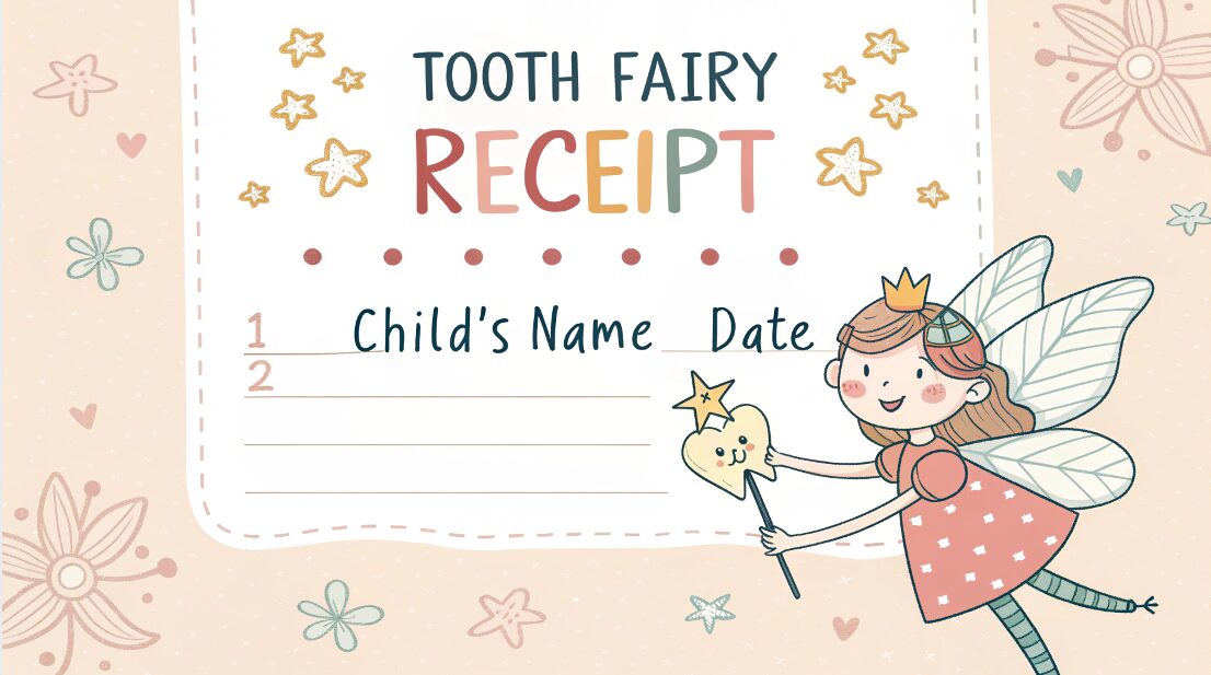 Where Can I Find a Free Printable Tooth Fairy Receipt?